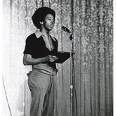 Unidentified Speaker at Black Heritage Week, 1973