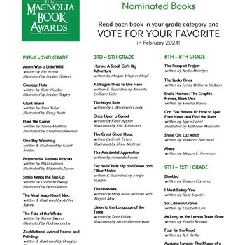 Magnolia Book Awards 2024 Nominations