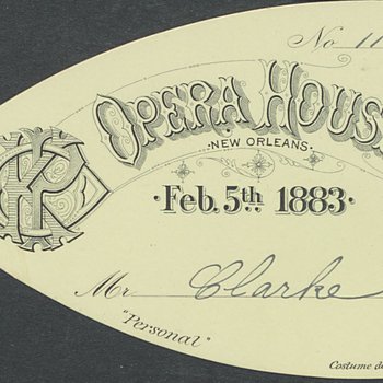 Mardi Gras. The French Opera House, New Orleans