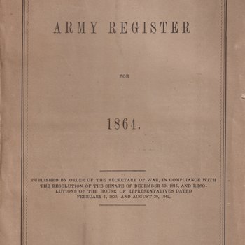 Official Army Register for 1864
