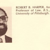 Robert Harper Faculty Portrait 1977-78