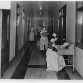 Memorial Hospital Nursing Station, 1935