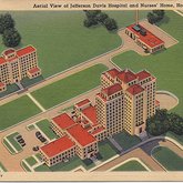 Aerial View of Jefferson Davis Hospital and Nurses' Home, Houston, Texas, 1938