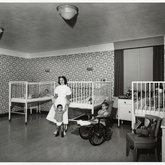 Arabia Temple Crippled Children’s Clinic, Patients’ Room (1954)