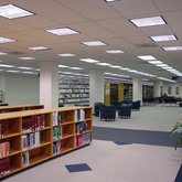 Library Interior with Bookshelves Another Angle (2007)