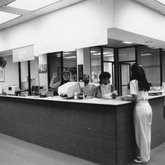 Library Interior Circulation Desk (1980)