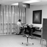 Library Interior Typing Station (1984)