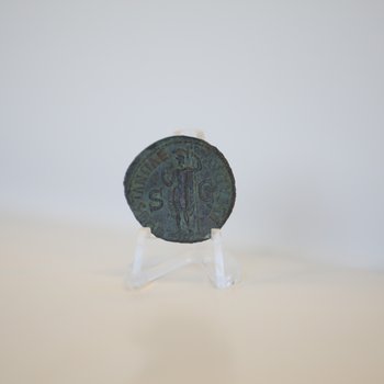 Bronze Roman Coin of Emperor Claudius, 41 to 54 CE, front
