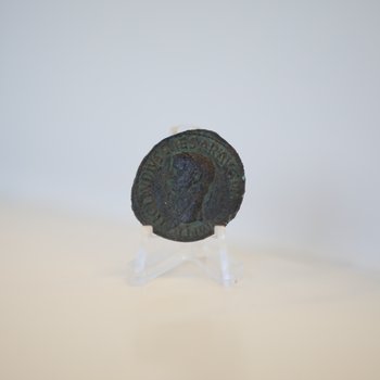 Bronze Roman Coin of Emperor Claudius, 41 to 54 CE, back