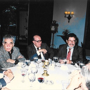 Gabriel García Márquez, José Luis Martínez, Julio Ortega y Alejandro Rossi