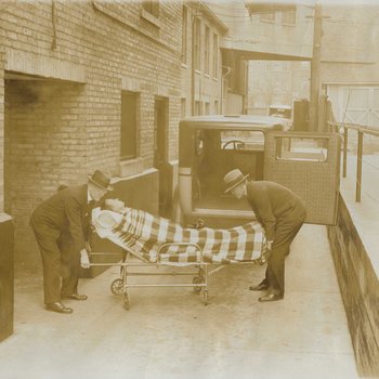 Patient Arriving at Illinois Masonic Hospital from an Ambulance