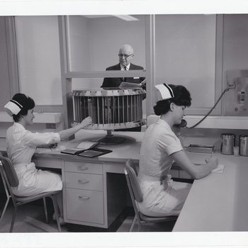 IMMC Nurses Station, 1965