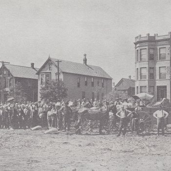 Evangelical Hospital Association groundbreaking, 1910