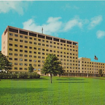 Postcard of Lutheran General Hospital, 1968