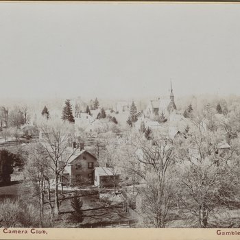 Aerial of Kenyon College in Winter