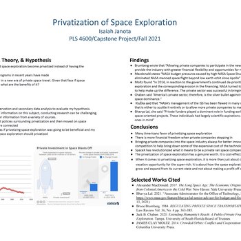 Privatization of Space Exploration