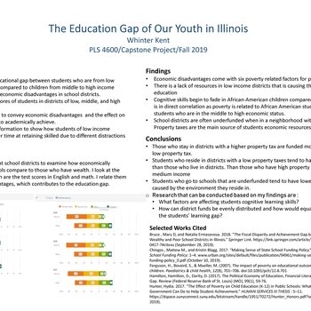 The Education Gap oif Our Youth in Illinois