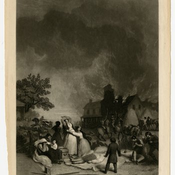 "The Lad Andrew Jackson at the Waxham [i.e. Waxhaw] Massacre."