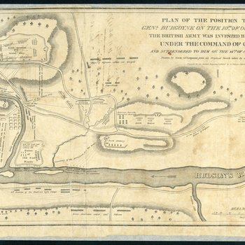 Map of the Battles of Saratoga