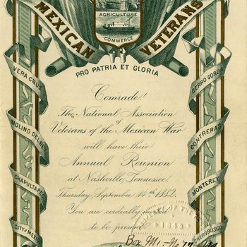 Reunion ticket, 1882
