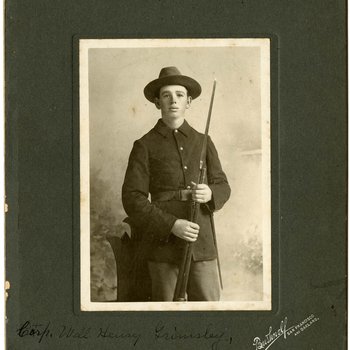 Corporal Will Henry Grimsley of Overton County Company L, 1st Tennessee Infantry, 1898