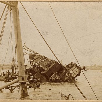 Wreckage of the Maine, Havana, Cuba, 1898
