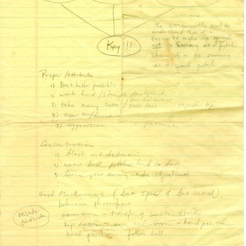 Bob Taylor, Coaching Notes Page Two