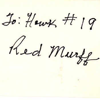 Red Murff Autograph