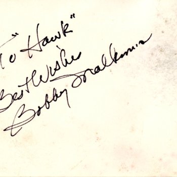 Bobby Malkmus Autograph