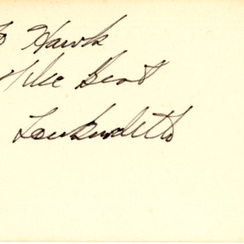 Lew Burdette Autograph
