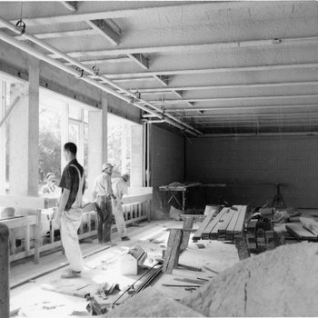 1962 Library Construction from Interior