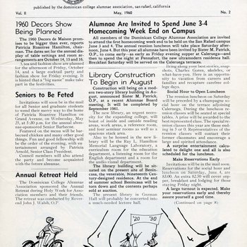 May 1960 "The Newsletter"