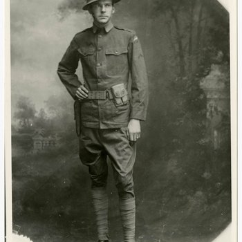 Private Joe Gibson, ca. 1918