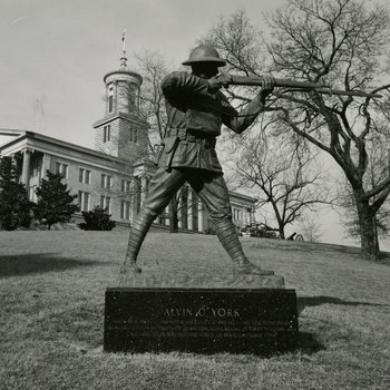 Statue at the State Cpaitol, Nashville, TN, February 1, 1969