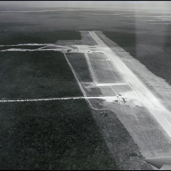 Aerial view of Freeport International Airport, Freeport, Grand Bahama Island, Bahamas, B
