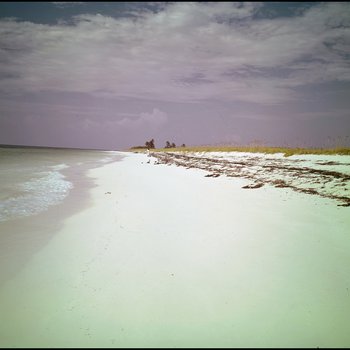 Beach shoreline, Freeport, Grand Bahama Island, Bahamas E