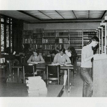 1971 Group Study Area in Archbishop Alemany Library