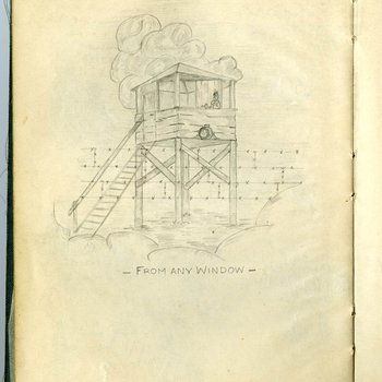Guard tower at Stalag Luft III