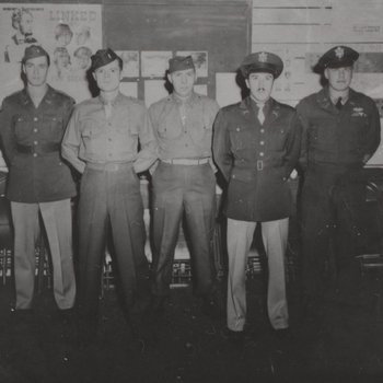 Men from the 278th Regiment, a National Guard unit mobilized during the Korean War, 1947
