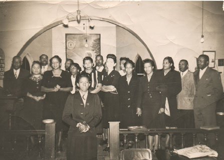 Oxford Community Chorus, circa 1947. (bd0ea80c2411aa6e40764a0f80d2e6fc)