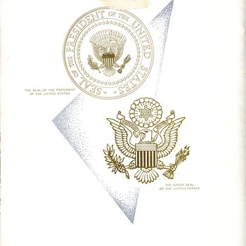 1953 Presidential Inauguration Program, back cover