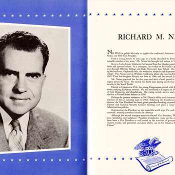 1957 Inaugural Program, pages 10-11