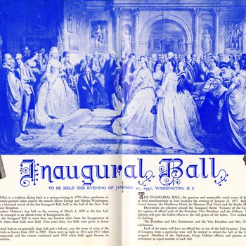 1957 Inaugural Program, pages 24-25