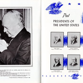 1957 Inaugural Program, pages 30-31