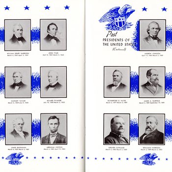 1957 Inaugural Program, pages 32-33
