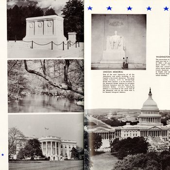 1957 Inaugural Program, pages 36-37