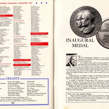 1957 Inaugural Program, pages 48