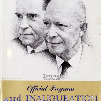 Official 1957 Inaugural Program, front cover