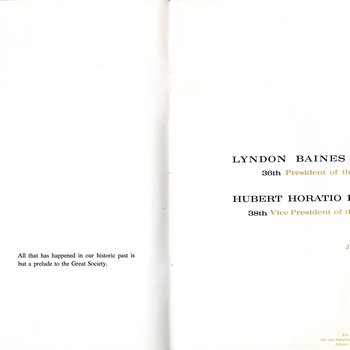 1965 Official Program, pages 1-2
