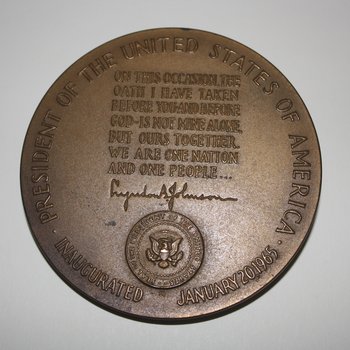 Presidential Inaugural Medal, back.JPG